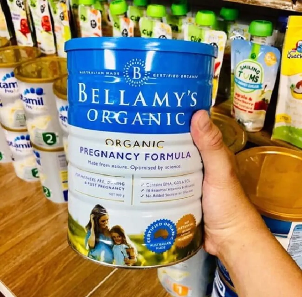 Sữa mang lại u Bellamy’s Organic