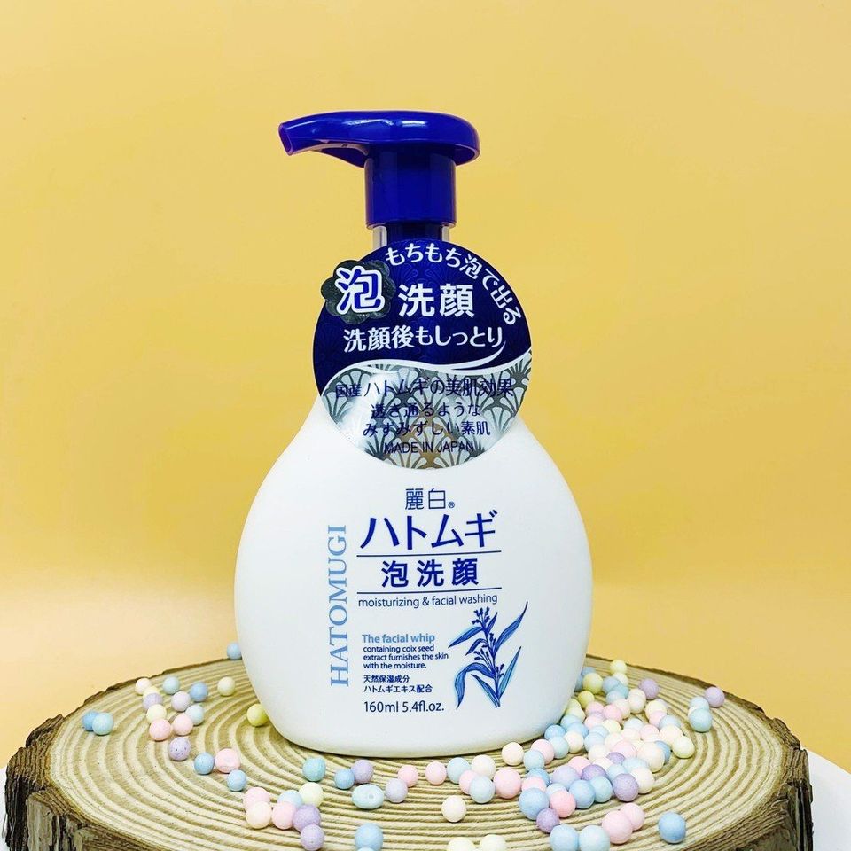 Sữa rửa mặt Ý Dĩ Hatomugi Nhật Bản tạo bọt dưỡng ẩm làm sáng da