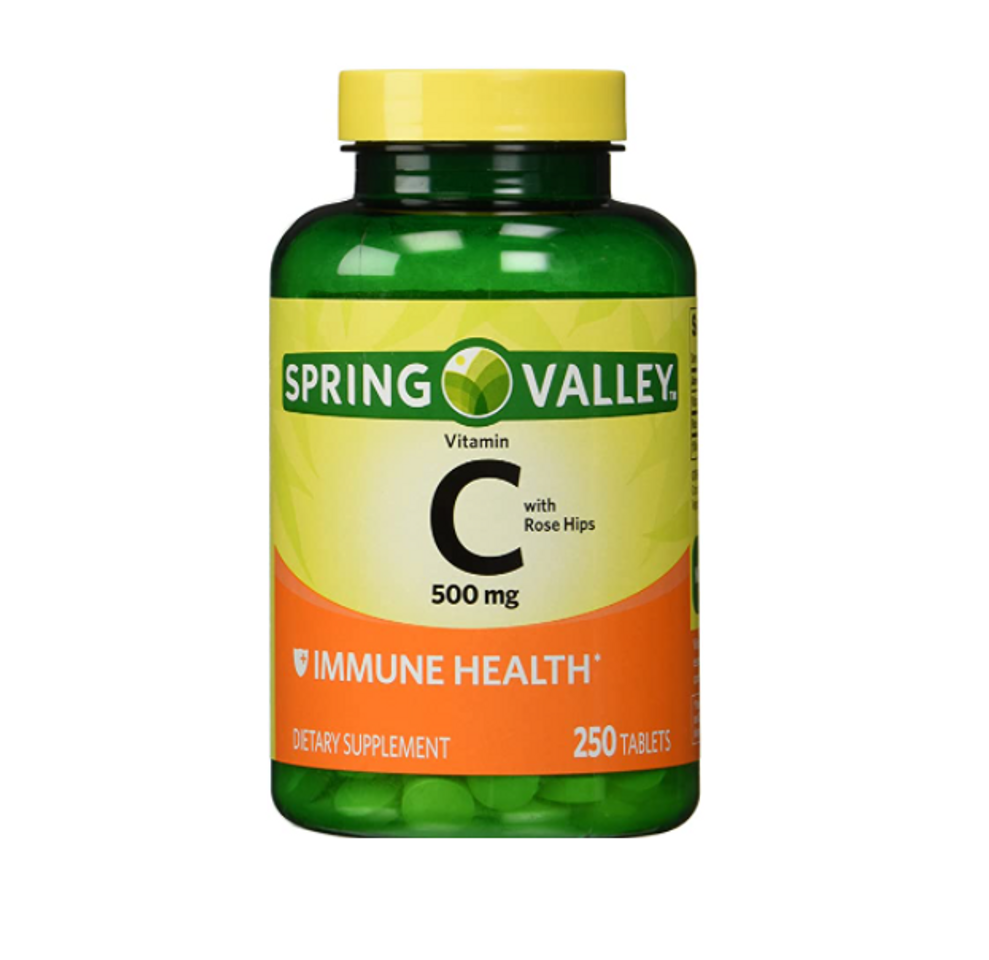 Viên uống Spring Valley Vitamin C With Natural Rose Hips 250 viên