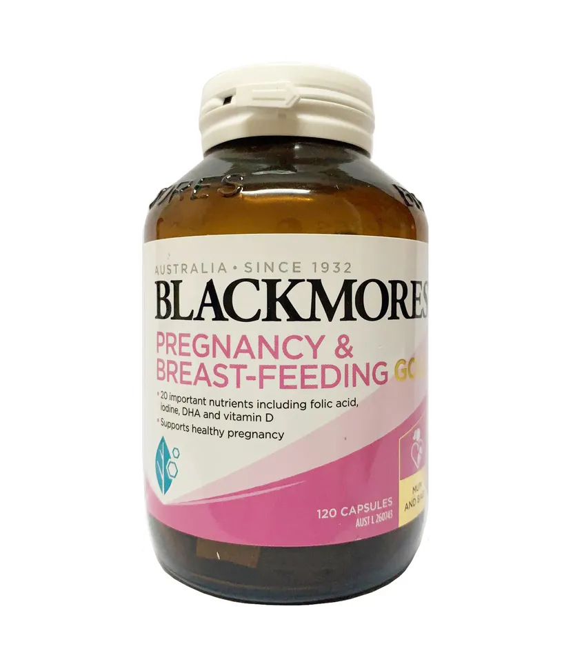 Vitamin tổng hợp Blackmores Pregnancy Gold 120 viên mẫu mới