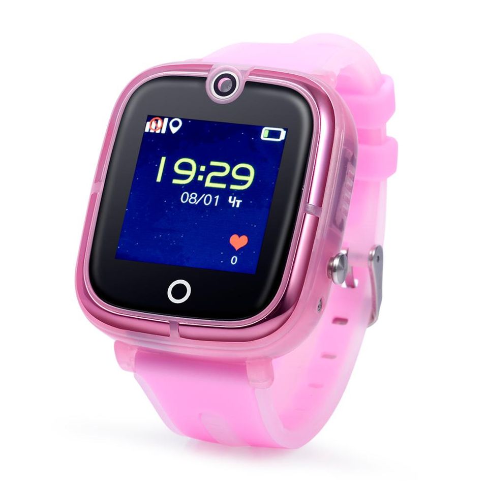 Đồng hồ định vị GPS Wonlex KT07 màu hồng