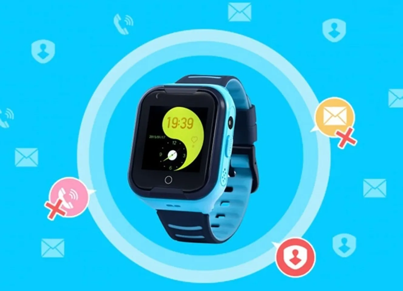 Đồng hồ định vị trẻ em Wonlex KT11 màu xanh hỗ trợ nghe gọi, nhắn tin 