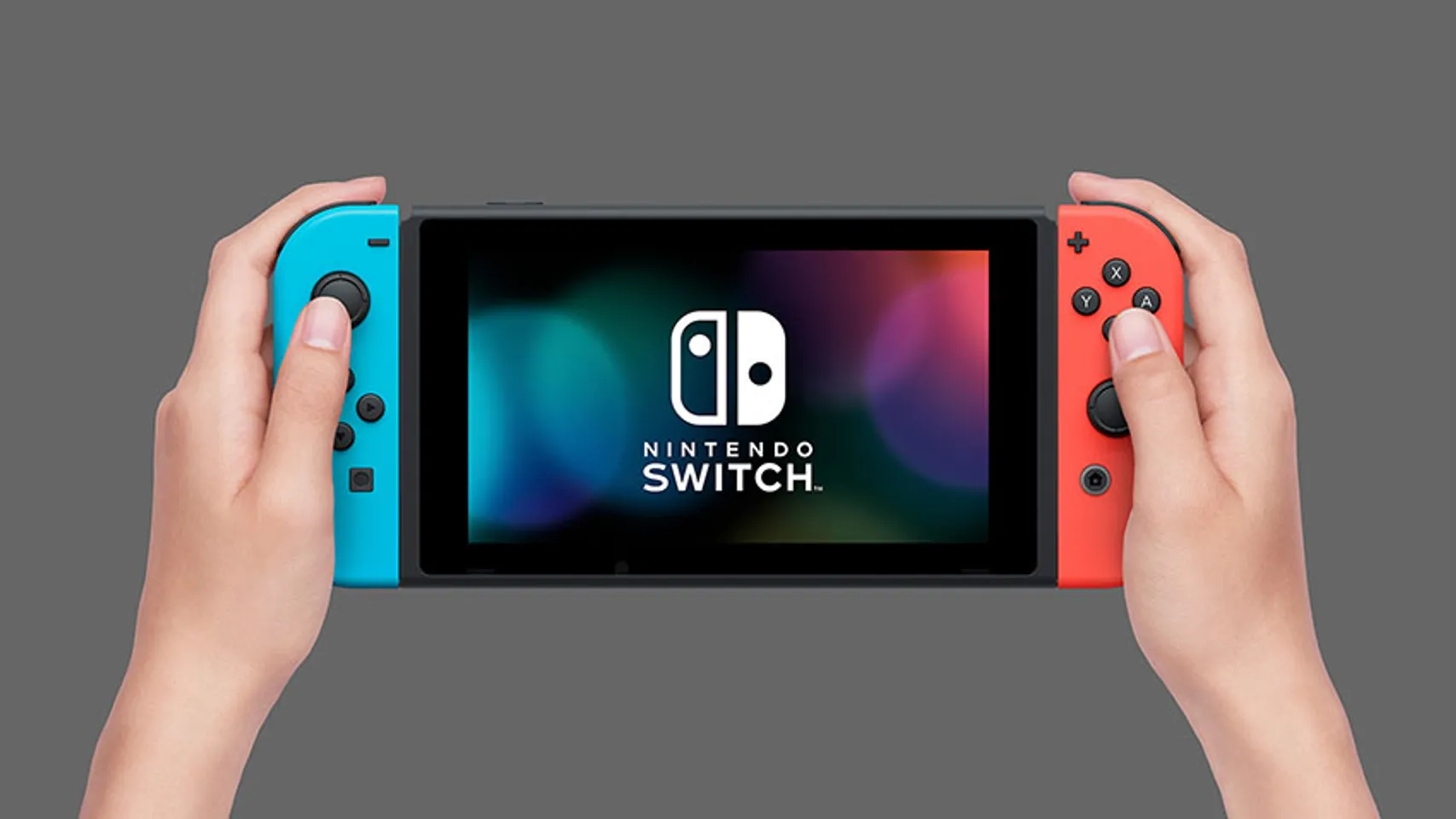 Máy chơi game Nintendo Switch V2 model 2019 màu Neon Blue & Red