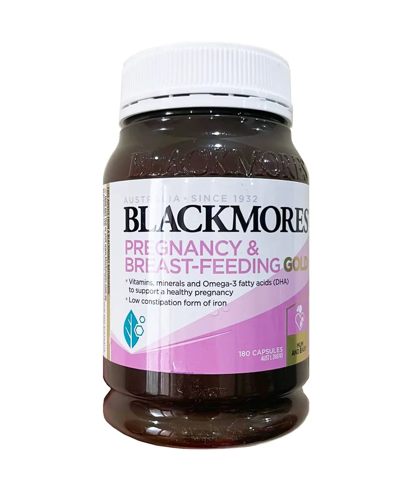 Vitamin tổng hợp Blackmores Pregnancy Gold 180 viên mẫu mới