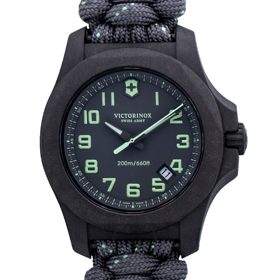 Đồng hồ qu&acirc;n đội Thụy Sĩ Victorinox INOX Carbon Quartz
