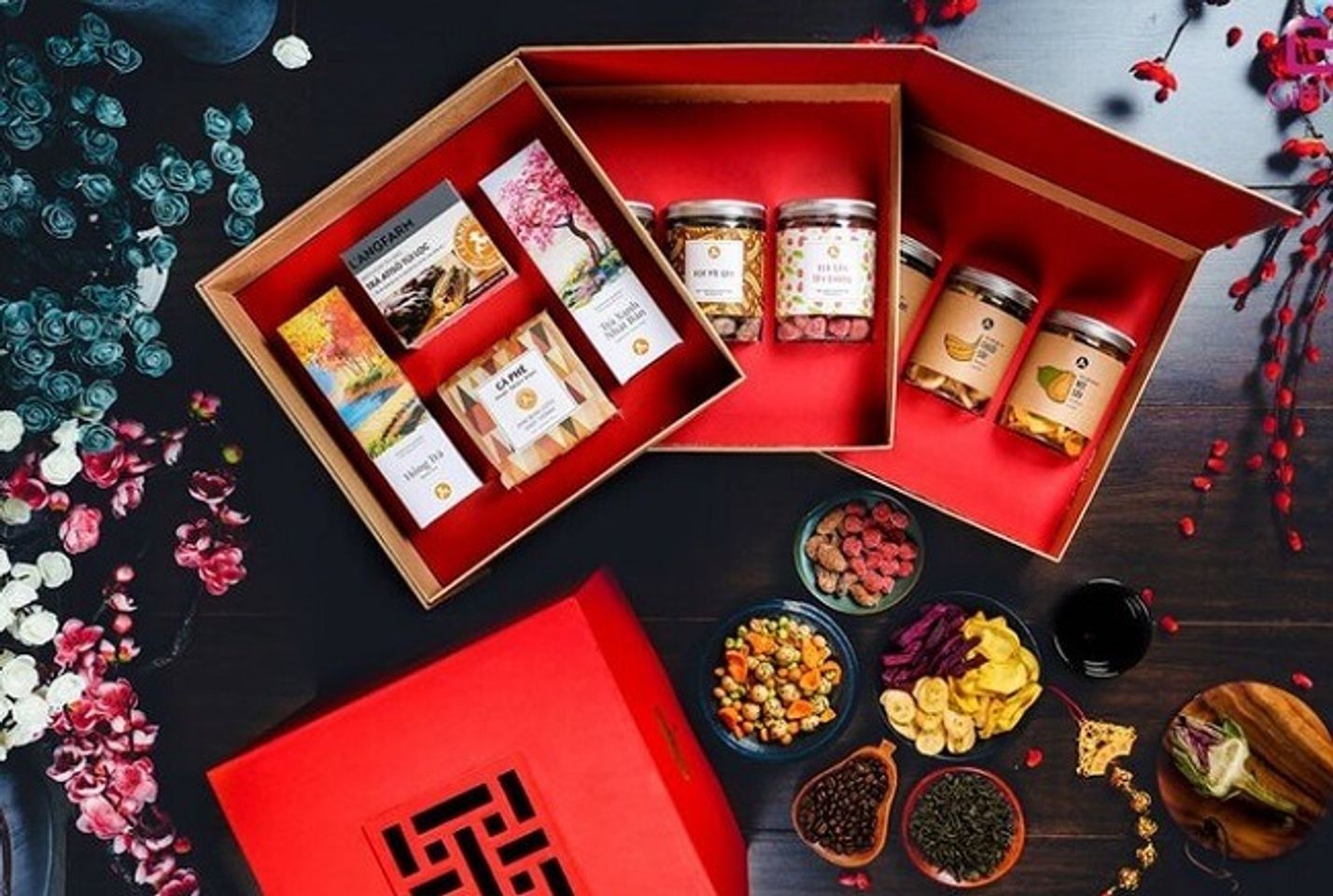 Hộp qu&agrave; Tết tặng sếp