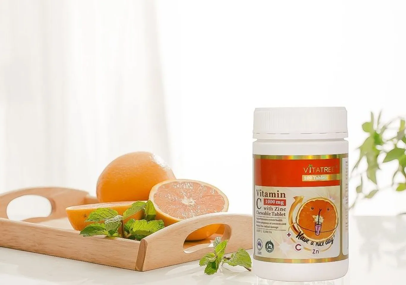 Viên nhai vitamin C hỗ trợ tăng cường đề kháng