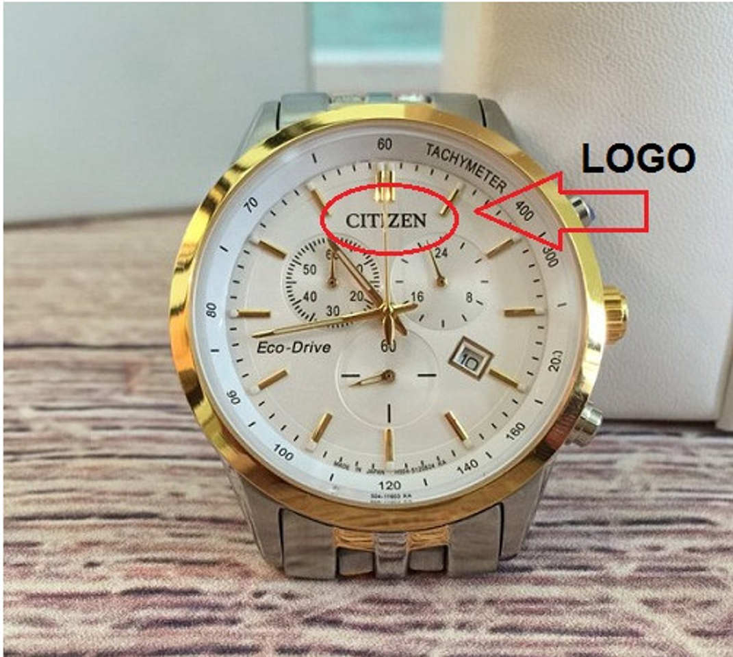 Logo v&agrave; d&acirc;y của citizen ch&iacute;nh h&atilde;ng