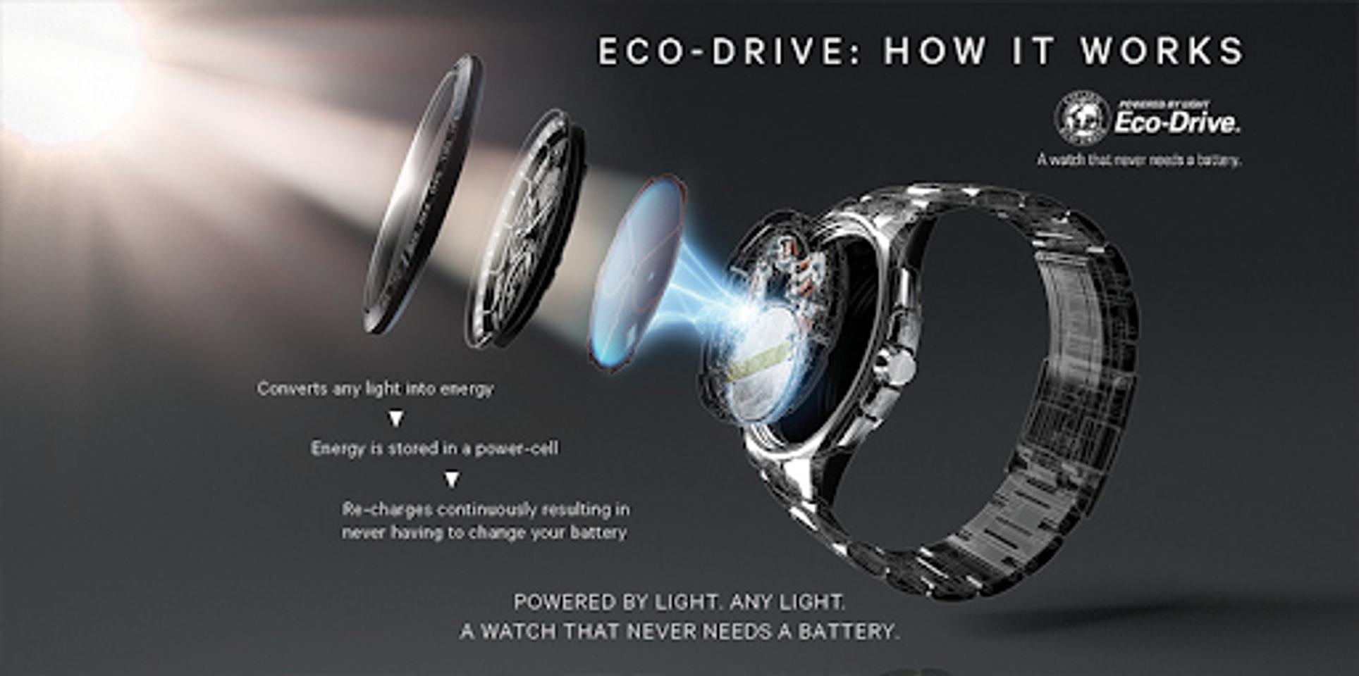 sức h&uacute;t của đồng hồ Citizen Eco drive 6 kim