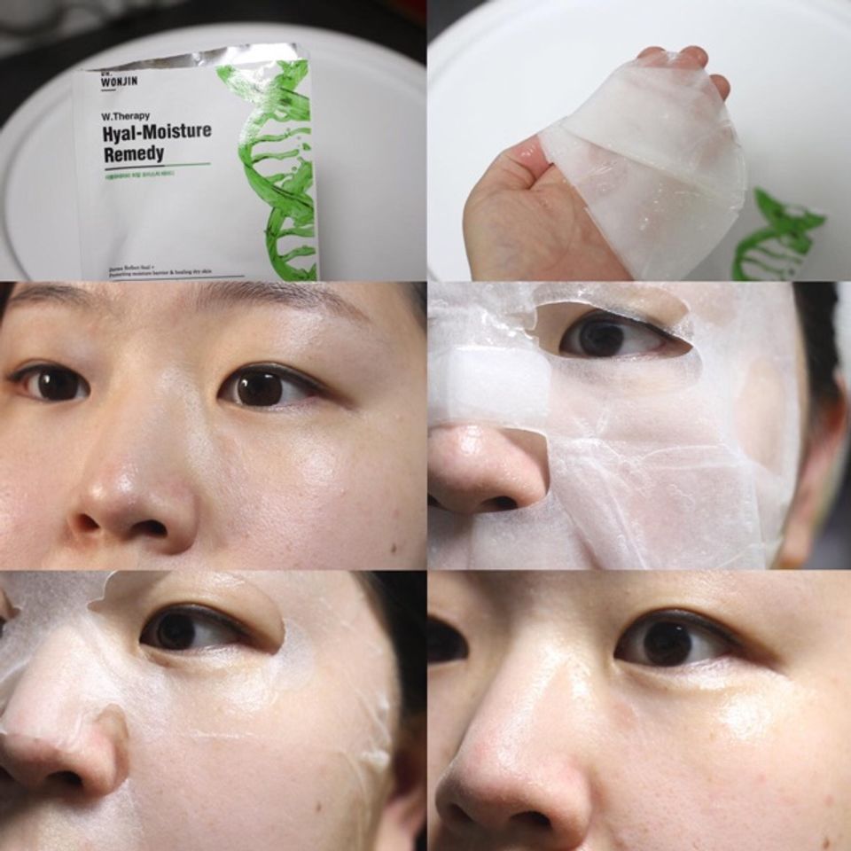 Mặt nạ Wonjin W.Therapy Hyal-Moisture Remedy cấp ẩm hiệu quả, giúp da luôn tràn đầy sức sống