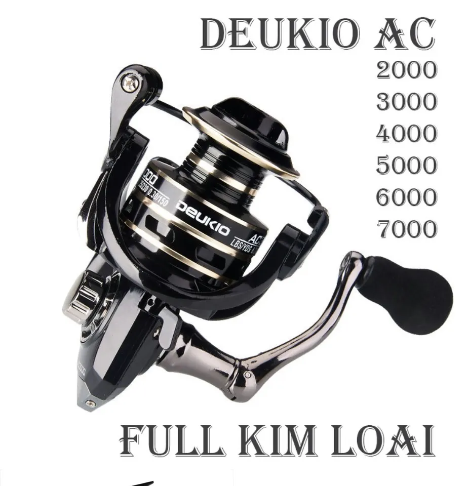 Máy câu cá Deukio AC siêu khỏe trục quay linh hoạt