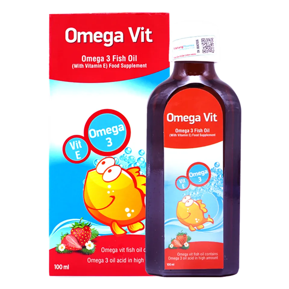 Omega Vit bổ sung Omega 3, DHA, EPA cho trẻ sơ sinh đến 10 tuổi