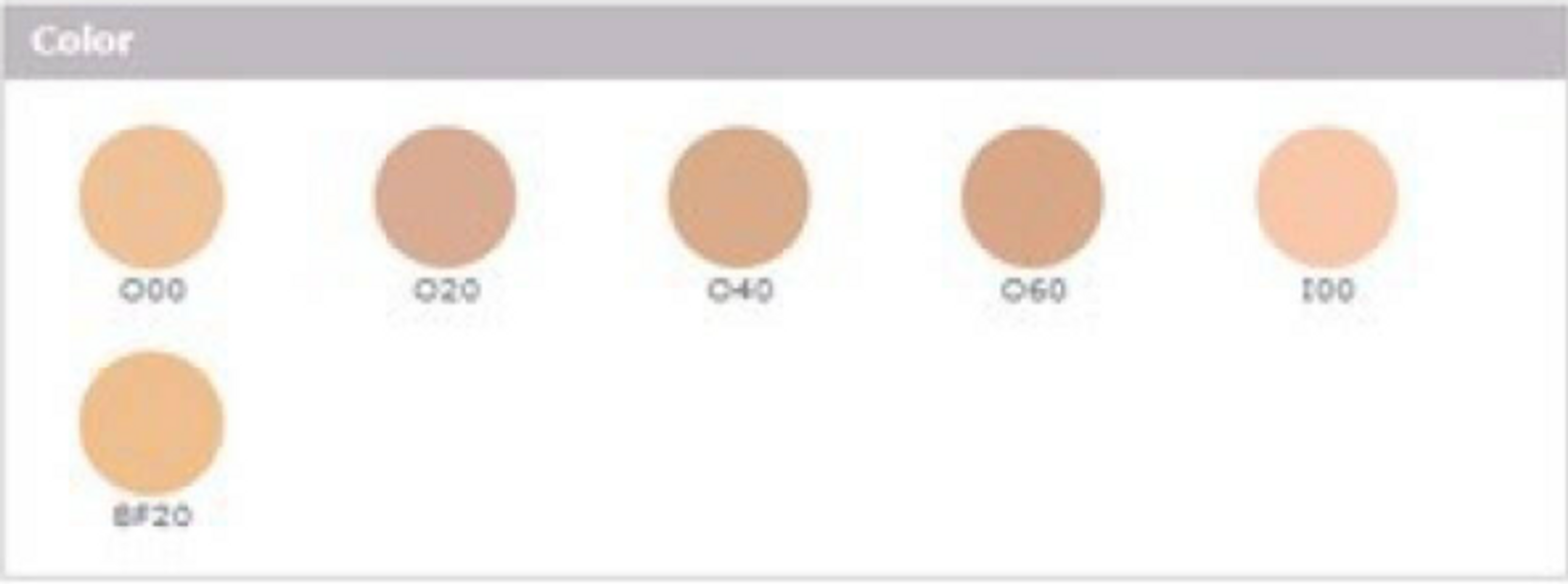 Tông màu phấn nền Shiseido White Lucent Brightening Spot-Control Foundation