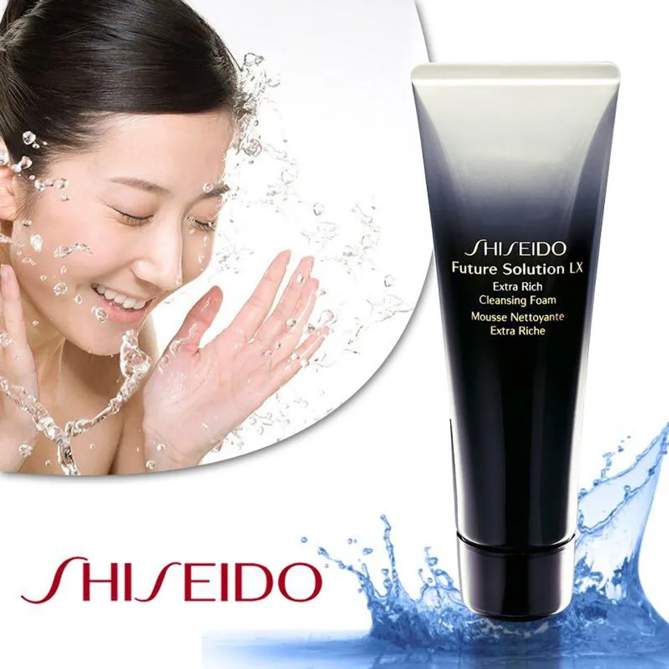Sữa rửa mặt Shiseido Future Solution LX làm sạch và giữ ẩm tối ưu sau khi rửa mặt