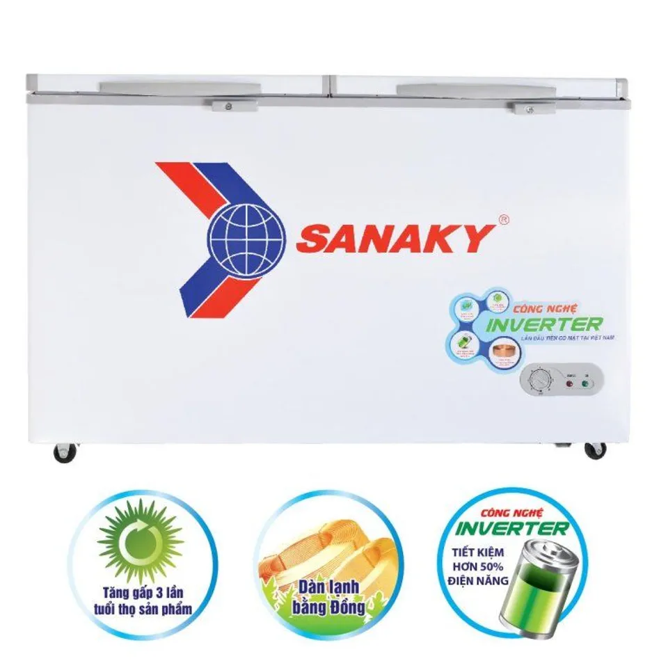 Tủ đông Sanaky Inverter 200 lít VH-2599W3