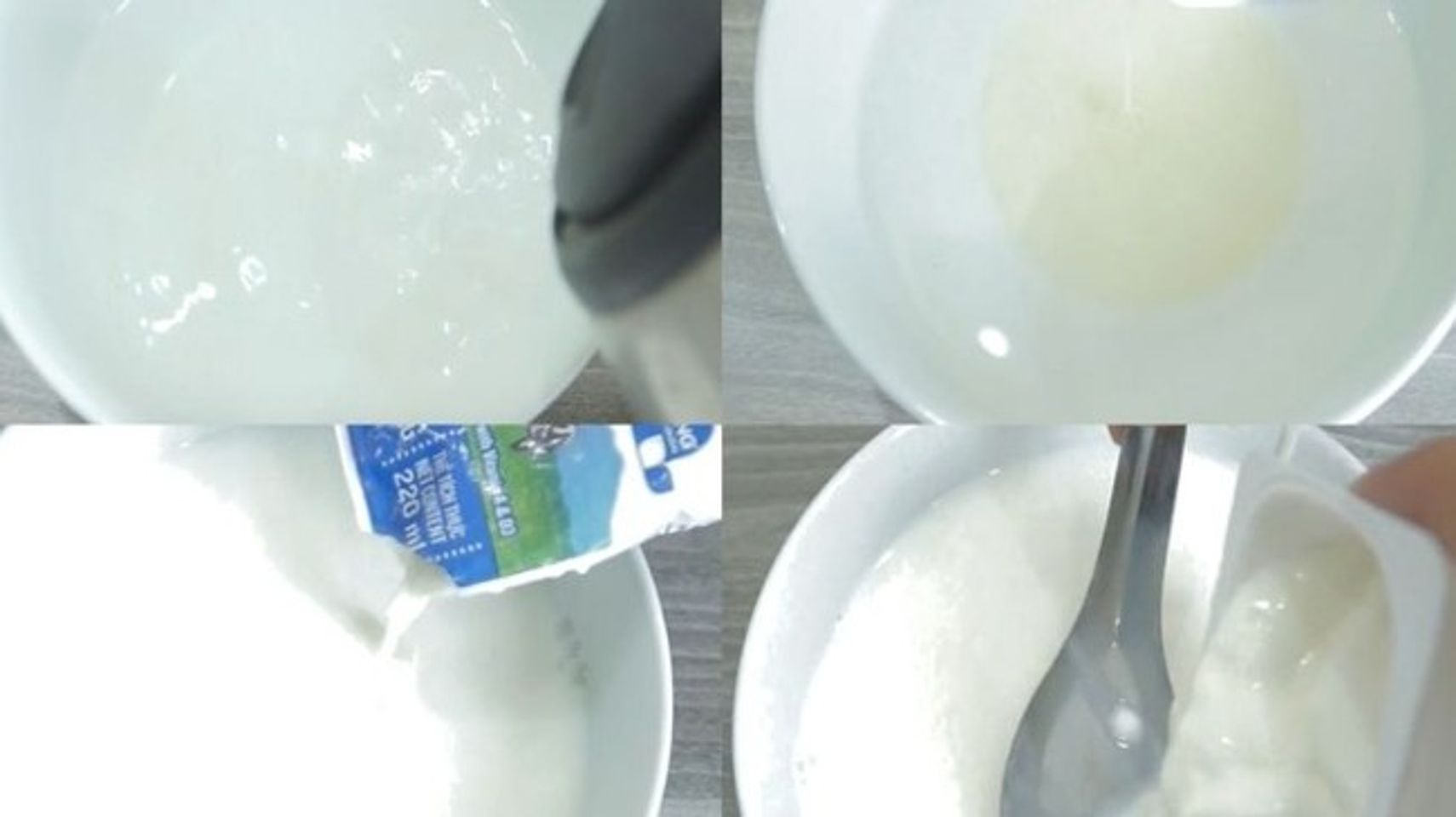 C&aacute;ch l&agrave;m sữa chua bằng m&aacute;y - bước 1