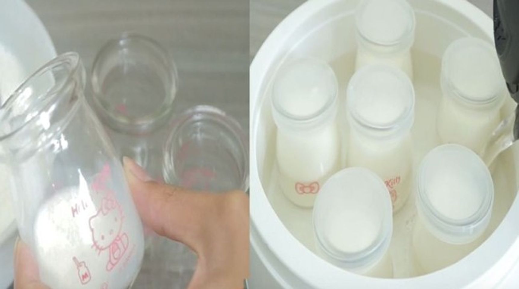 C&aacute;ch l&agrave;m sữa chua bằng m&aacute;y - bước 2