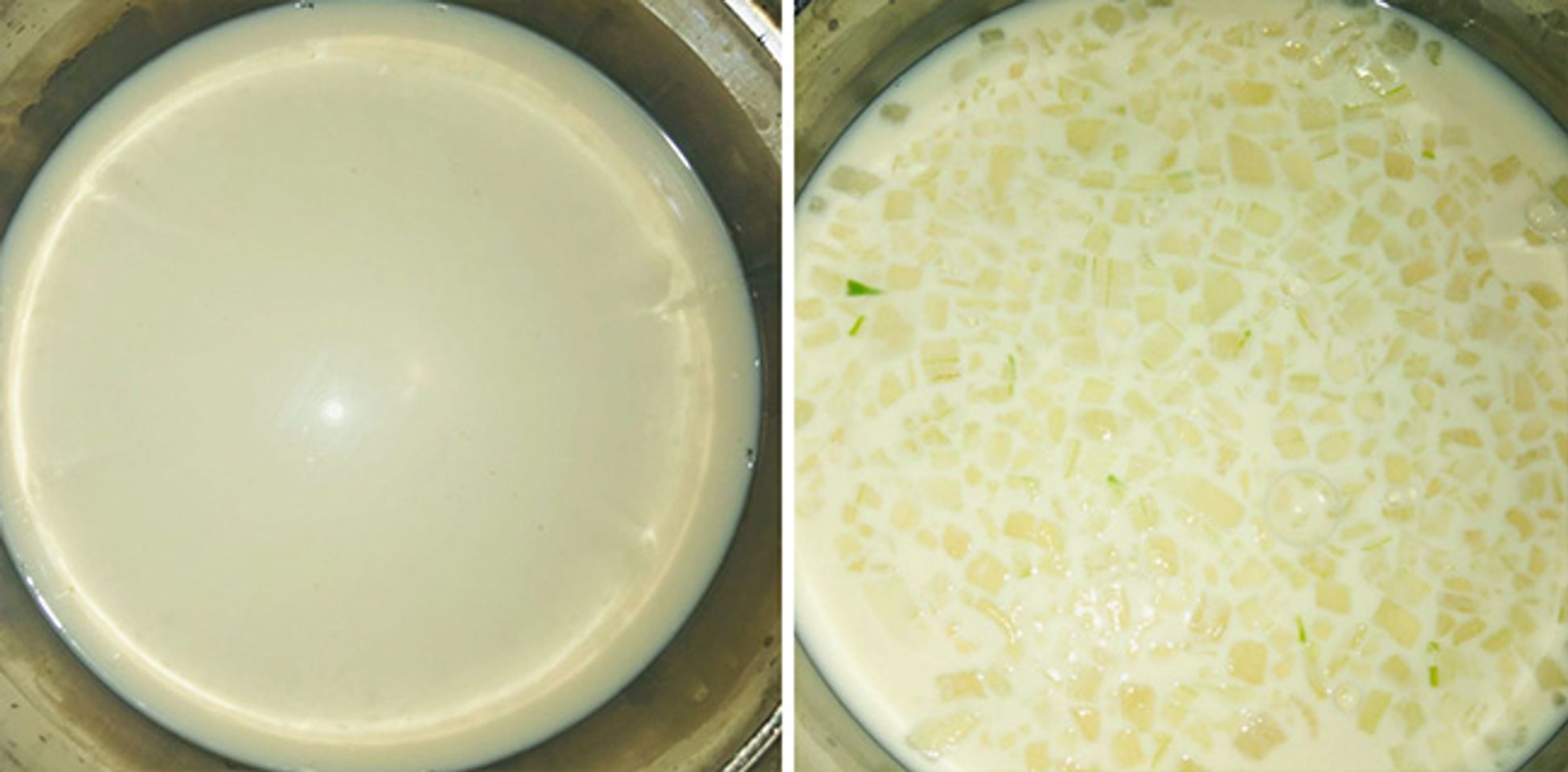 C&aacute;ch l&agrave;m sữa chua nha đam - bước 2