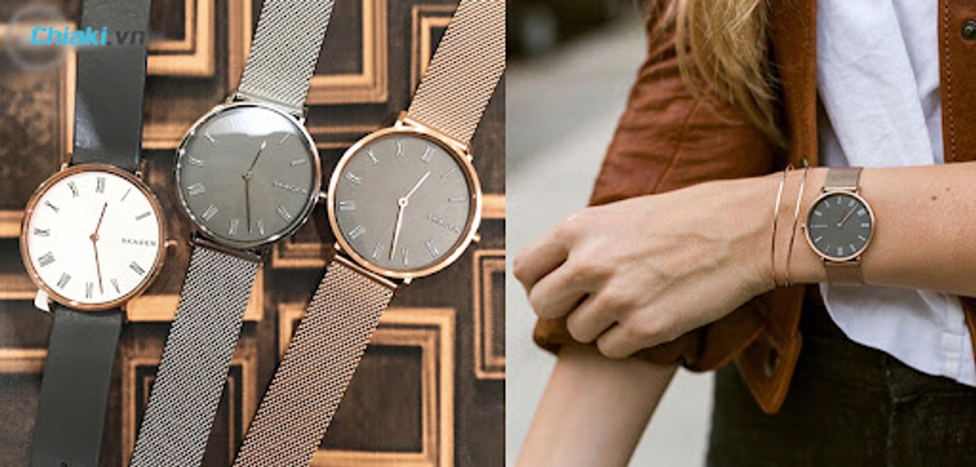 H&atilde;ng đồng hồ nữ đẹp Skagen