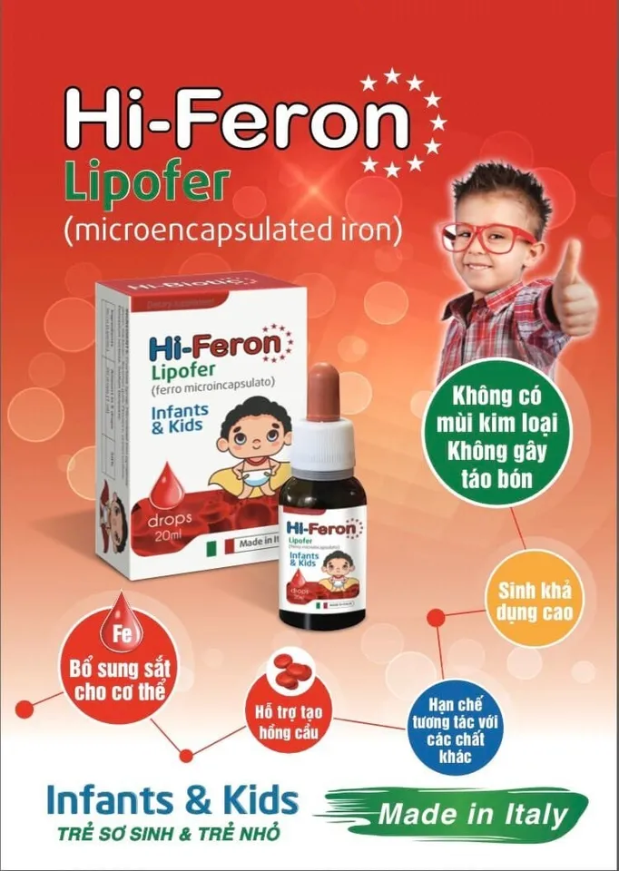 Công dụng Siro sắt Hi-Feron