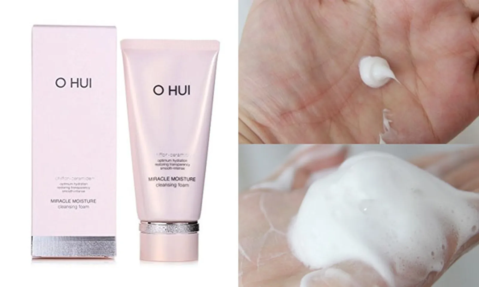 Ohui Miracle Moisture Cleansing Foam giúp làm sạch da một cách dịu nhẹ