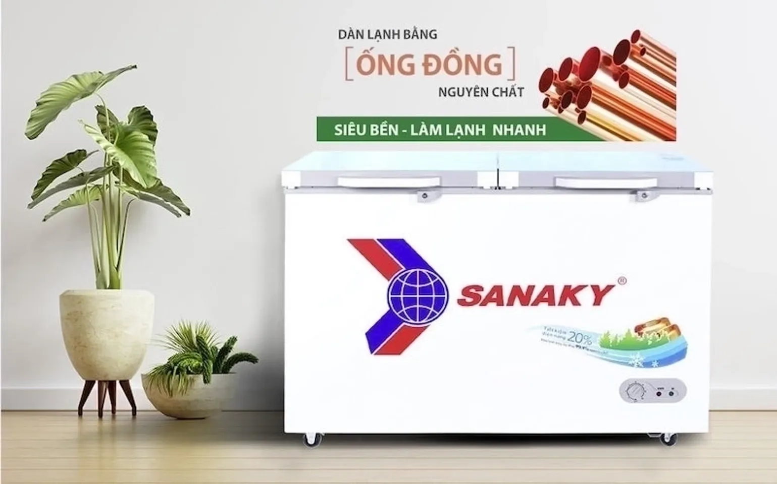 Tủ đông Sanaky 360 lít VH-3699W2KD