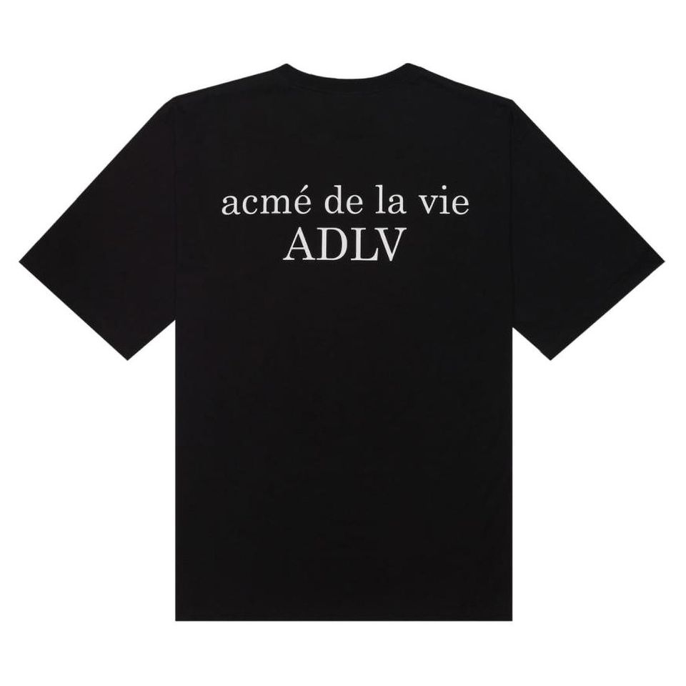Mặt sau áo thun Acmé de la vie ADLV Basic Short Sleeve 2 Black Tee