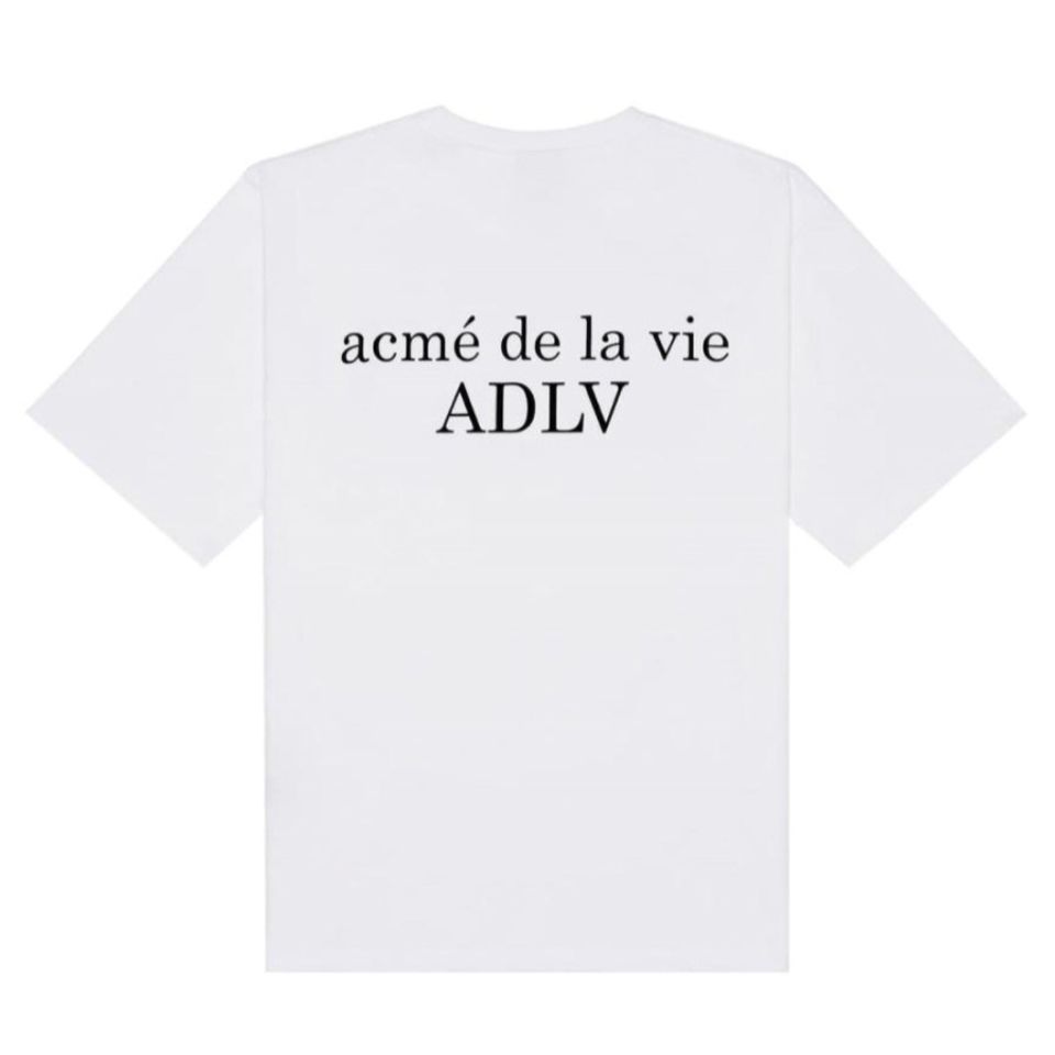 Mặt sau áo thun Acmé de la vie ADLV Basic Short Sleeve 2 White Tee
