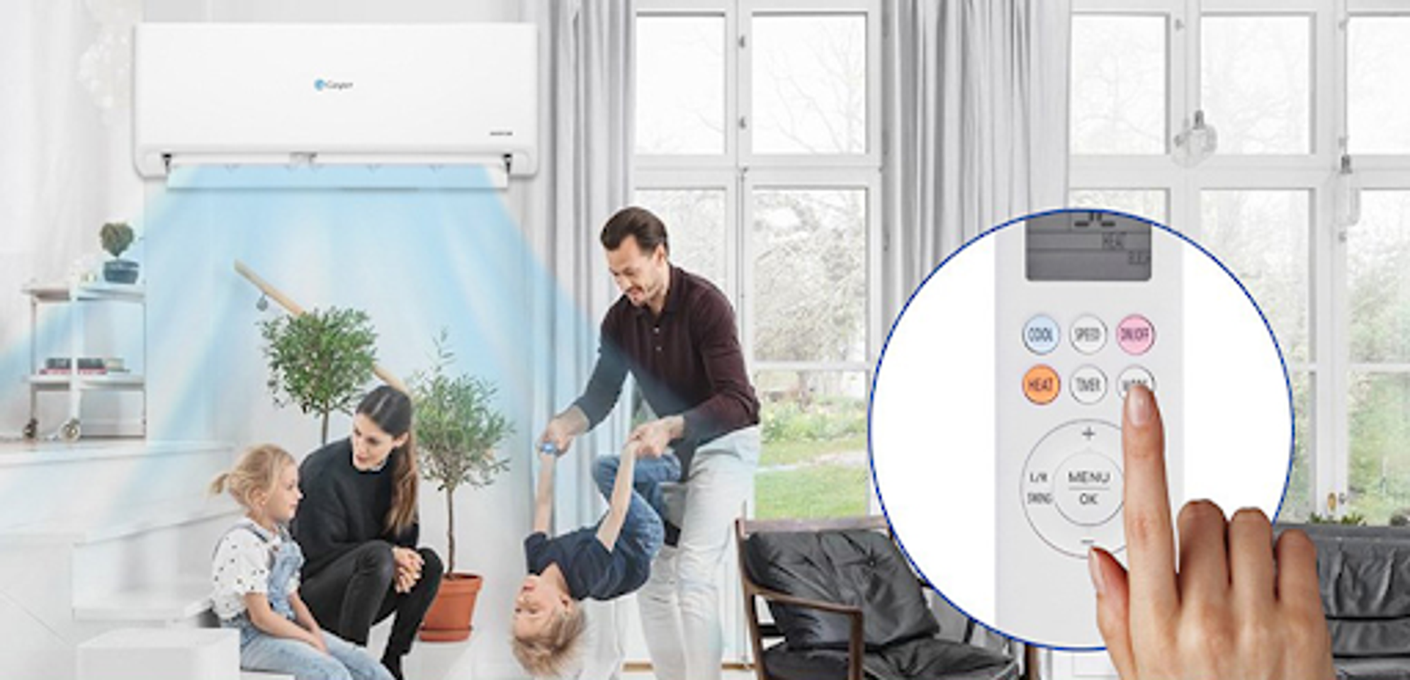 Dấu hiệu hiệu nhận biết điều khiển điều h&ograve;a Casper bị kh&oacute;a