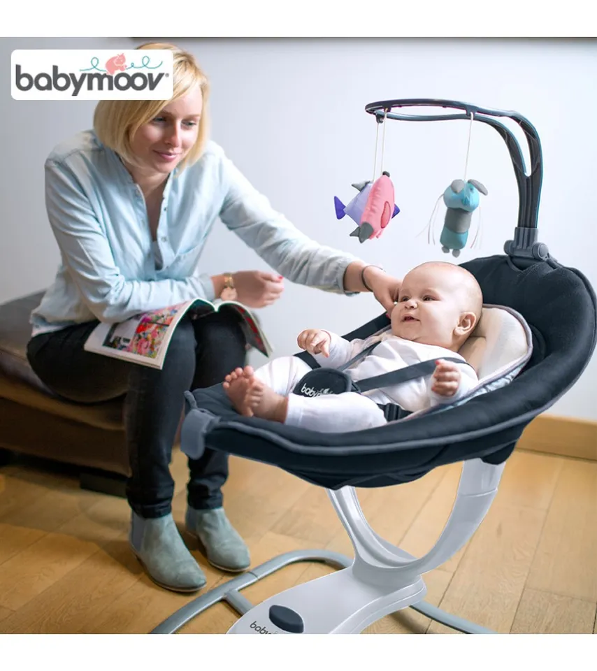 Ghế rung đa chiều Babymoov hỗ trợ giúp mẹ chăm sóc bé dễ dàng