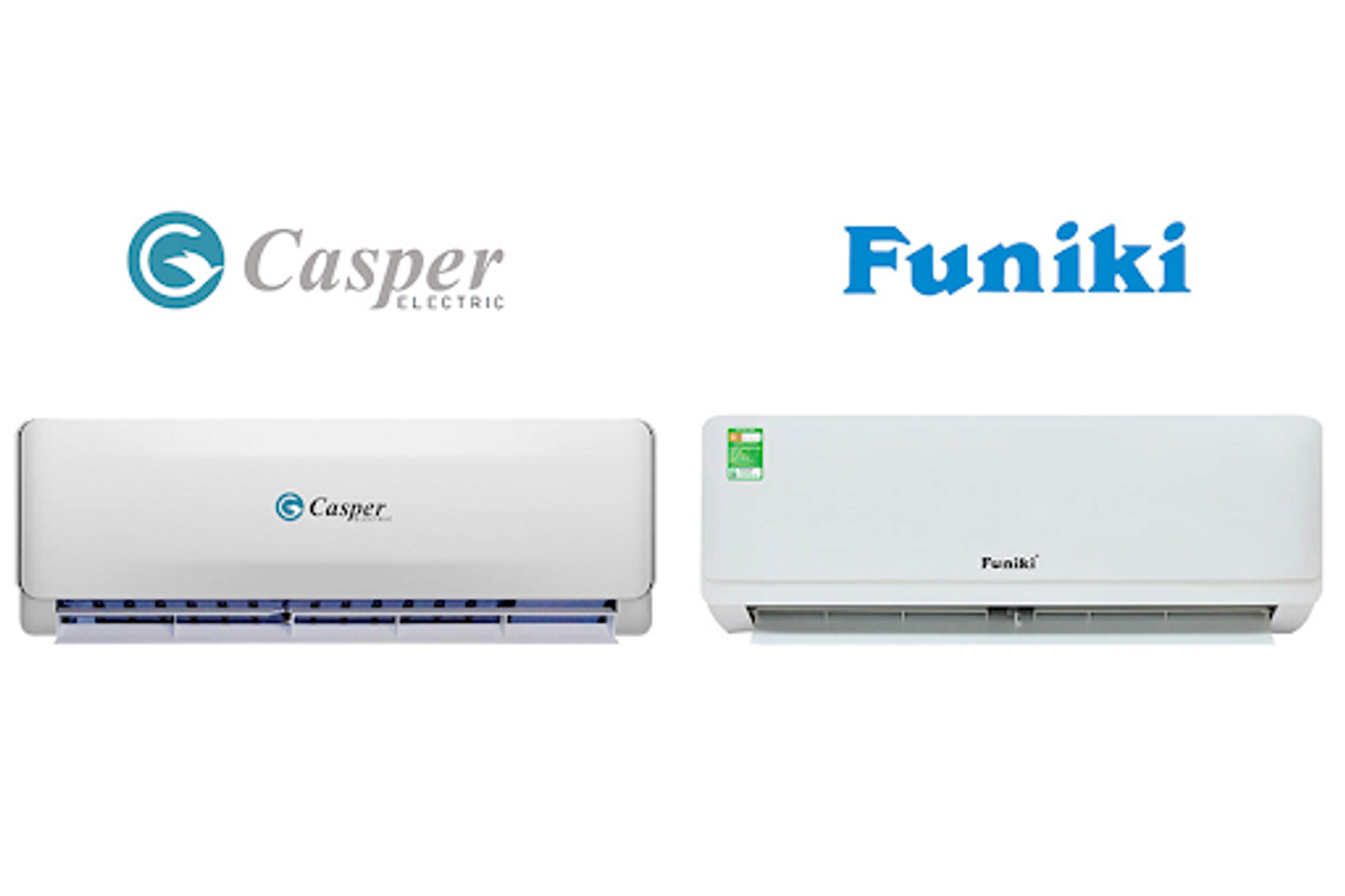 So s&aacute;nh điều h&ograve;a Casper v&agrave; Funiki