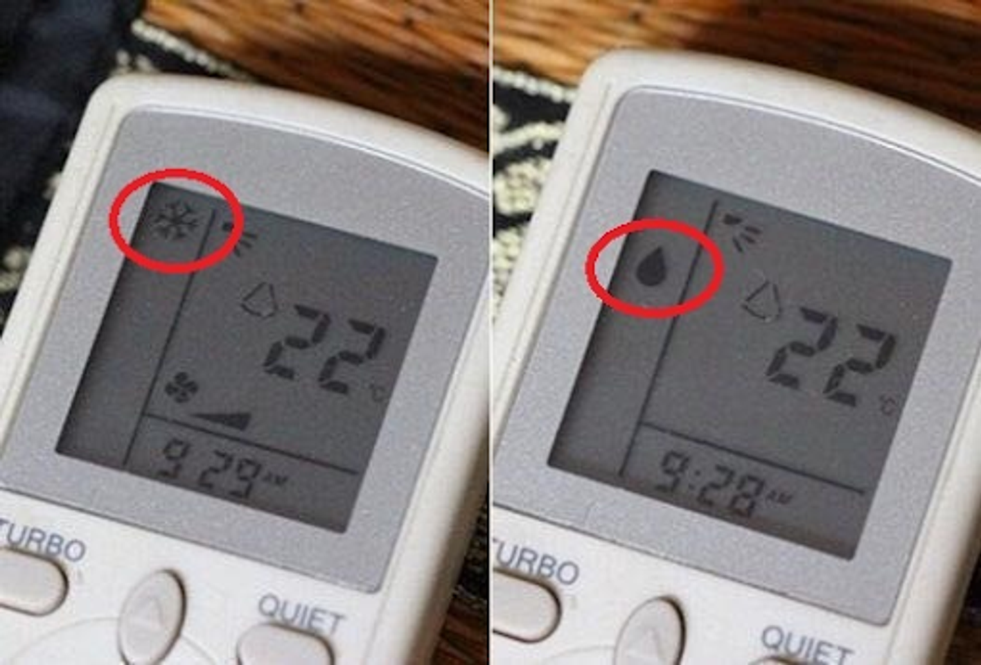 Đặt sang chế độ l&agrave;m m&aacute;t kh&aacute;c của điều h&ograve;a