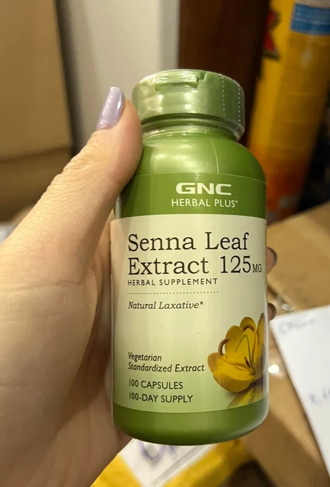 Viên uống GNC Herbal Plus Senna Leaf Extract 125mg lọ 100 viên