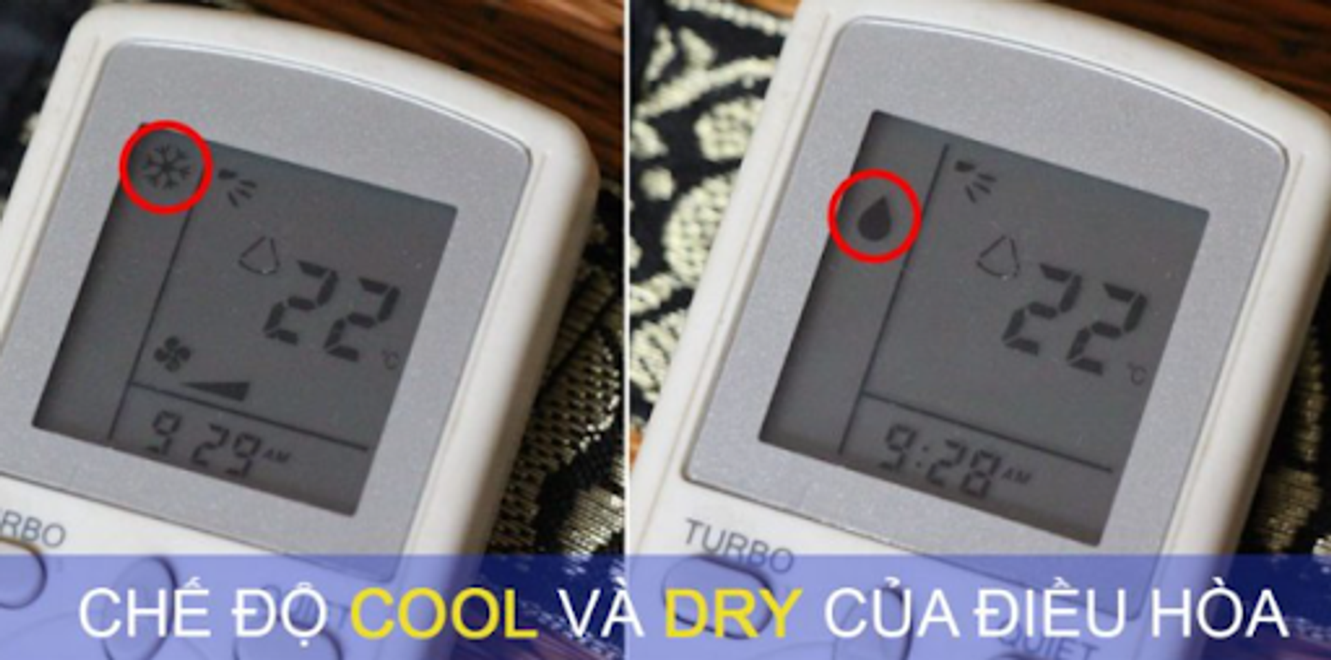 Chế độ Dry so với Chế độ Cool, chế độ n&agrave;o l&agrave;m m&aacute;t tốt hơn?