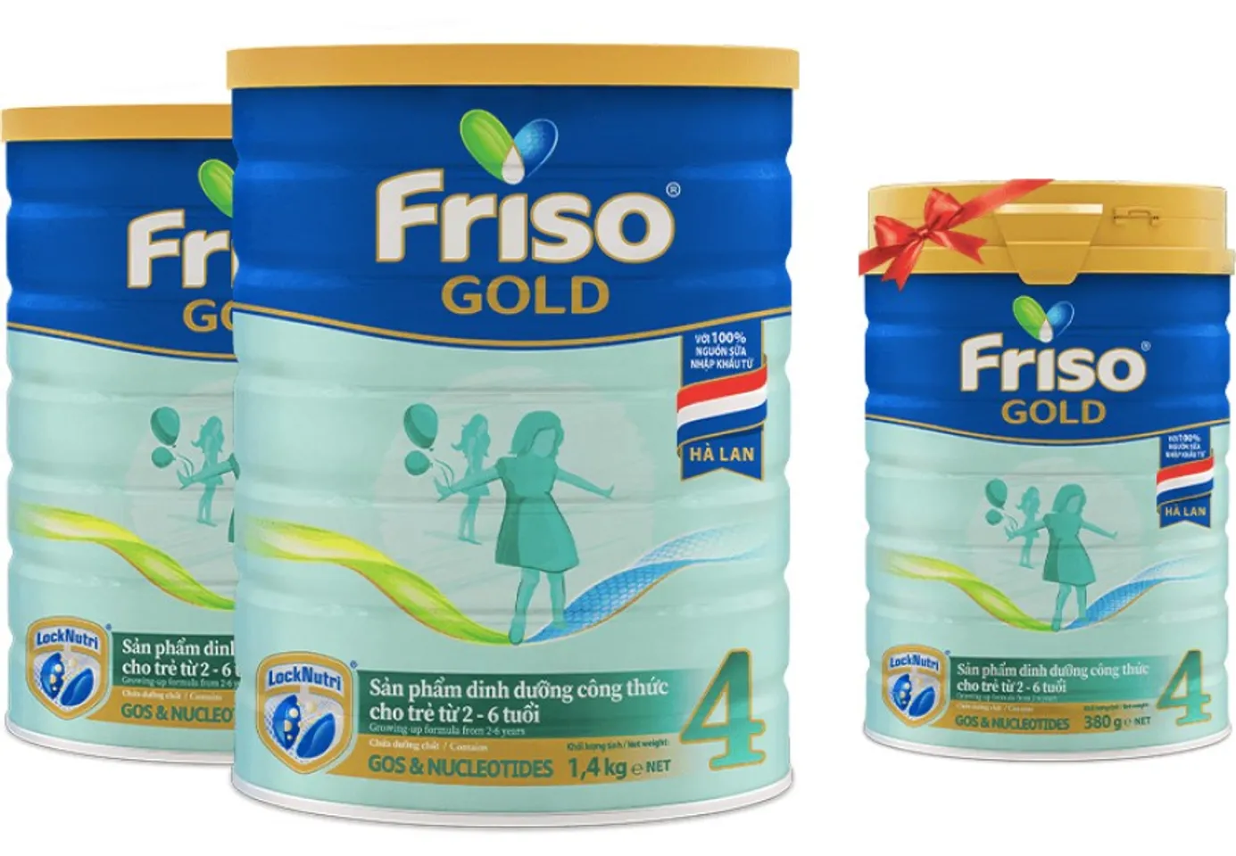 Combo 2 hộp sữa bột Friso Gold 4 (2-6 tuổi)