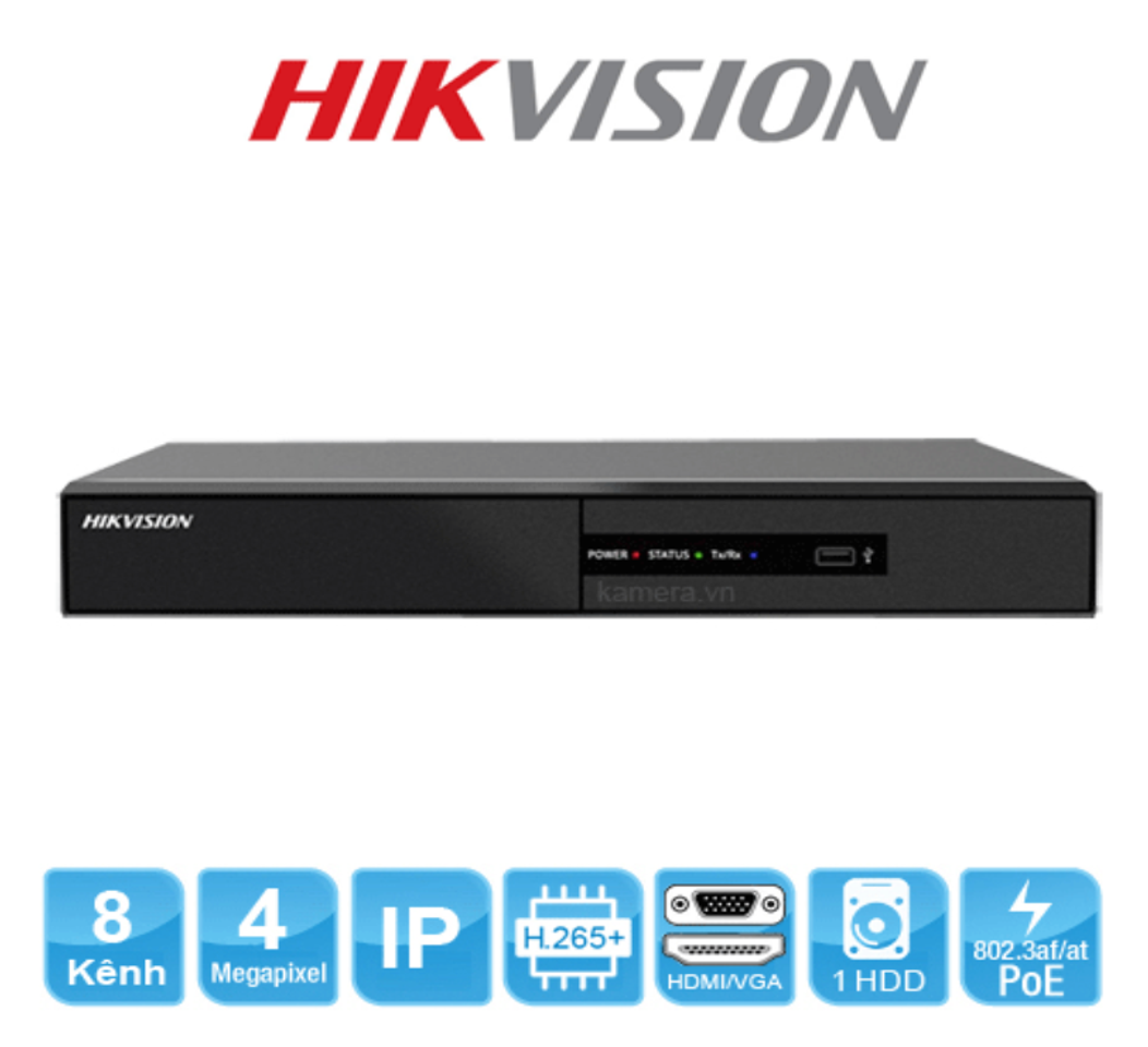 Đầu ghi hình camera IP 8 kênh HIKVISION DS-7108NI-Q1/8P/M