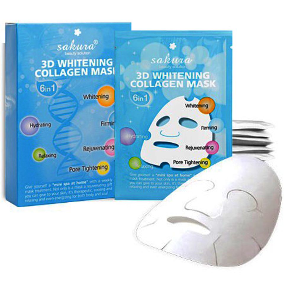 Mặt Nạ Collagen Của Nhật Sakura 3D Whitening Collagen Mask