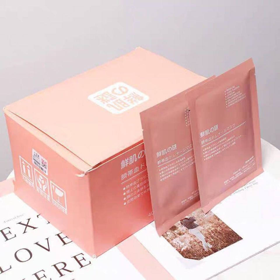 Mặt Nạ Collagen Nhau Thai Nhật Rwine Beauty Stem Cell Placenta