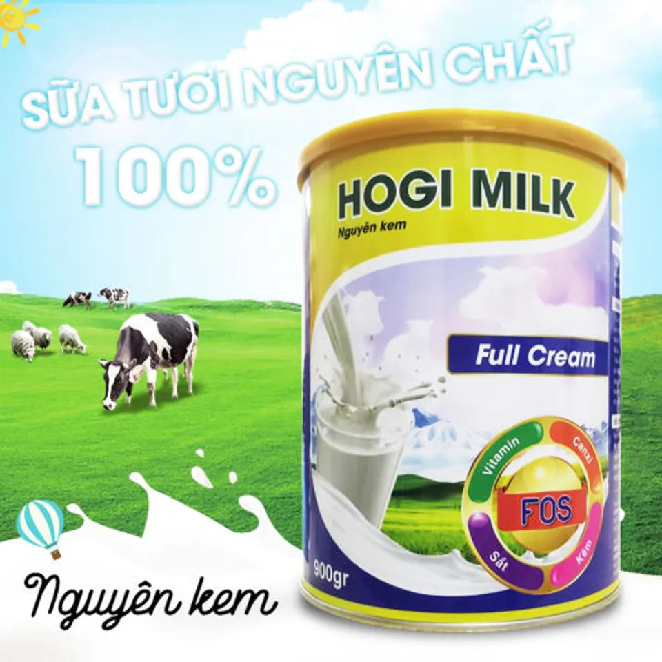 Sữa Hogi Milk Full Cream hỗ trợ tăng cân cho người gầy