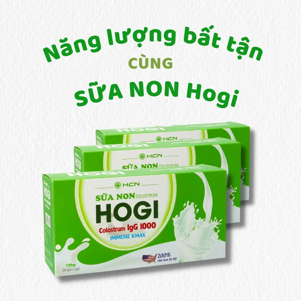Sữa non Colostrum Hogi hỗ trợ tăng cường đề kháng