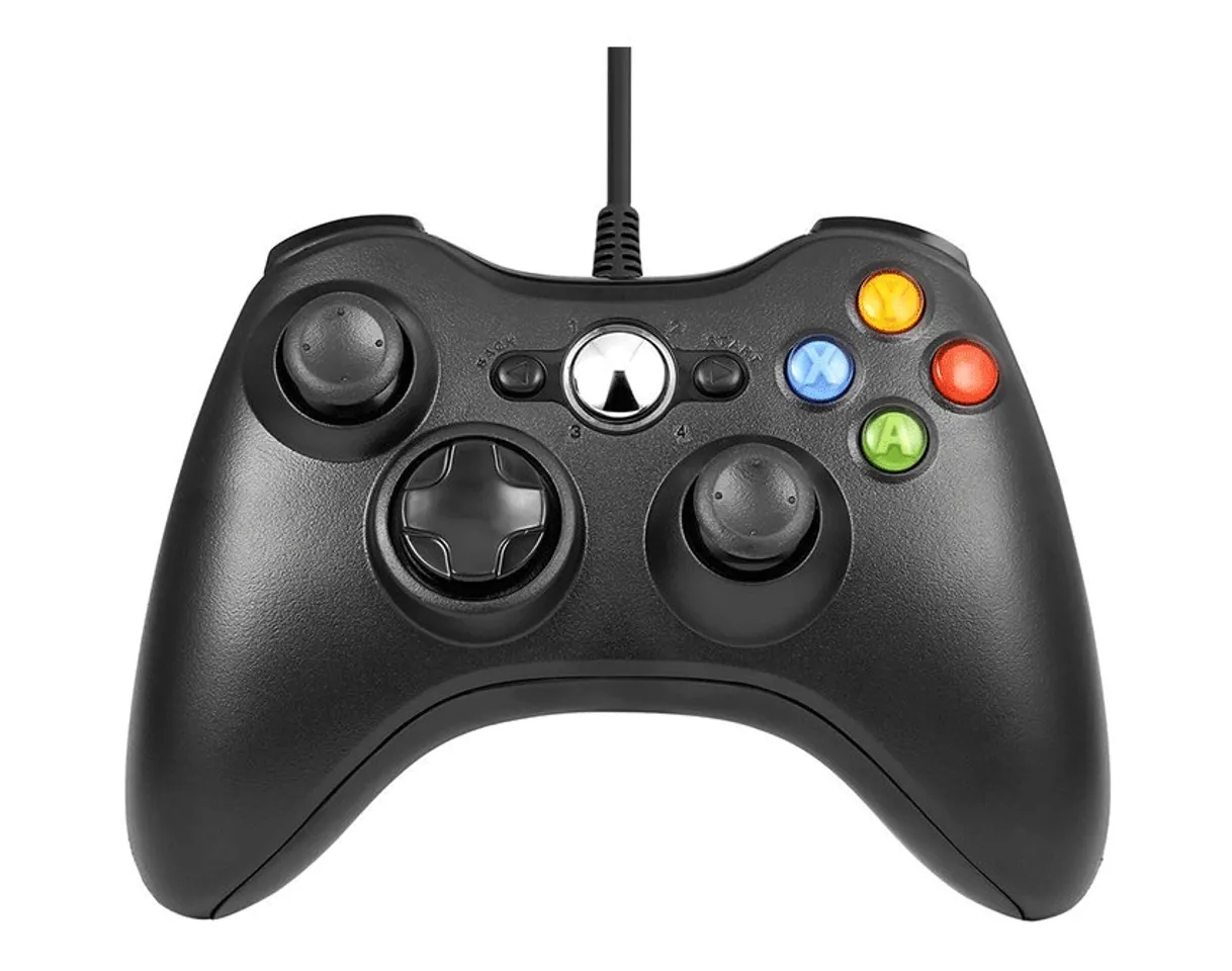 Tay cầm chơi game Microsoft Xbox 360 màu đen