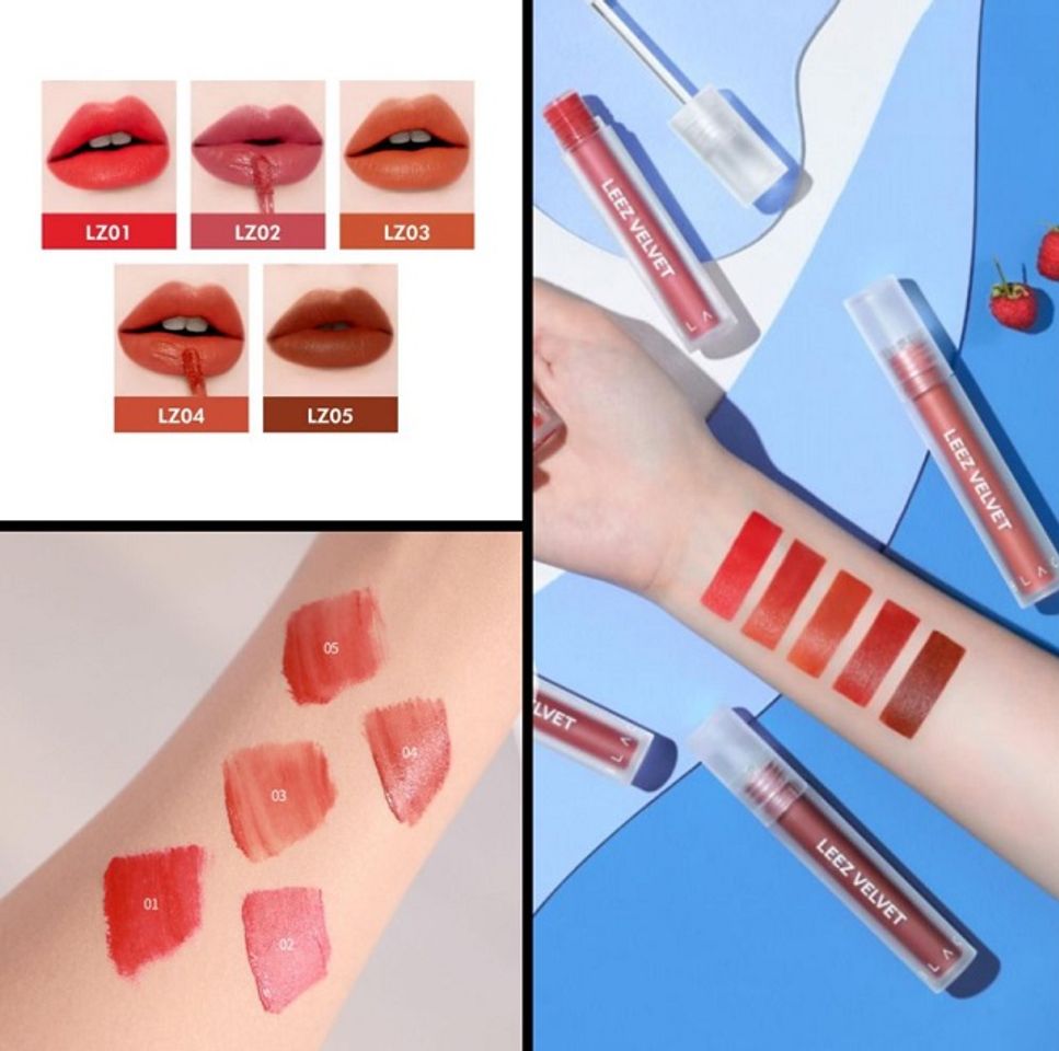 Bảng màu son Black Rouge Leez Velvet Tint