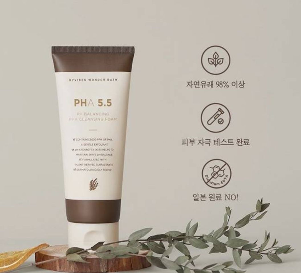 Th&agrave;nh phần sữa rửa mặt PHA 5.5 c&oacute; 98% từ thi&ecirc;n nhi&ecirc;n