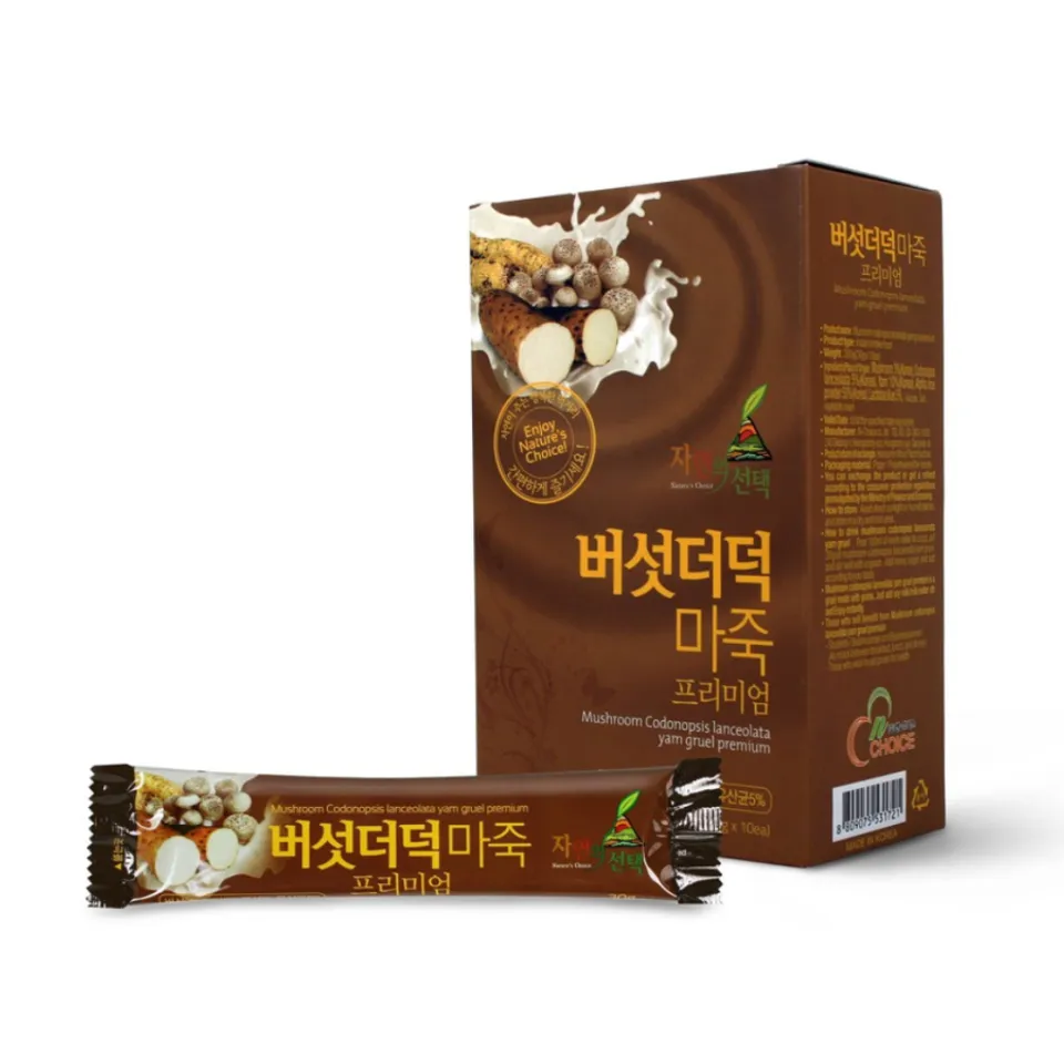 Bột ngũ cốc dinh dưỡng N-Choice nấm và đẳng sâm Hàn Quốc hộp 10 gói