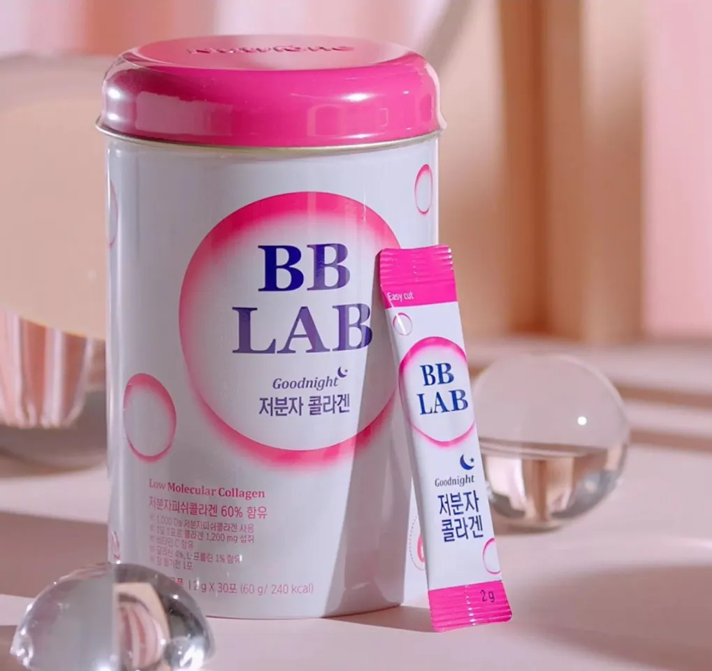 Bột uống ban đêm Bb Lab Low Molecular Collagen hỗ trợ làm đẹp da