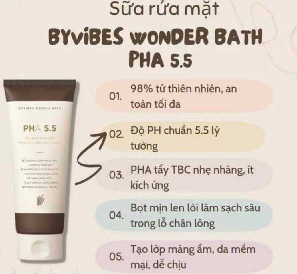 Sữa rửa mặt PHA 5.5 review gi&uacute;p l&agrave;m sạch da, c&acirc;n bằng độ ẩm pH 5.5