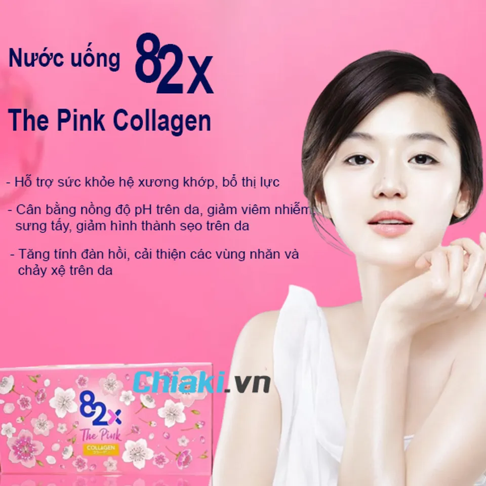 công dụng của nước uống Collagen 82x The Pink