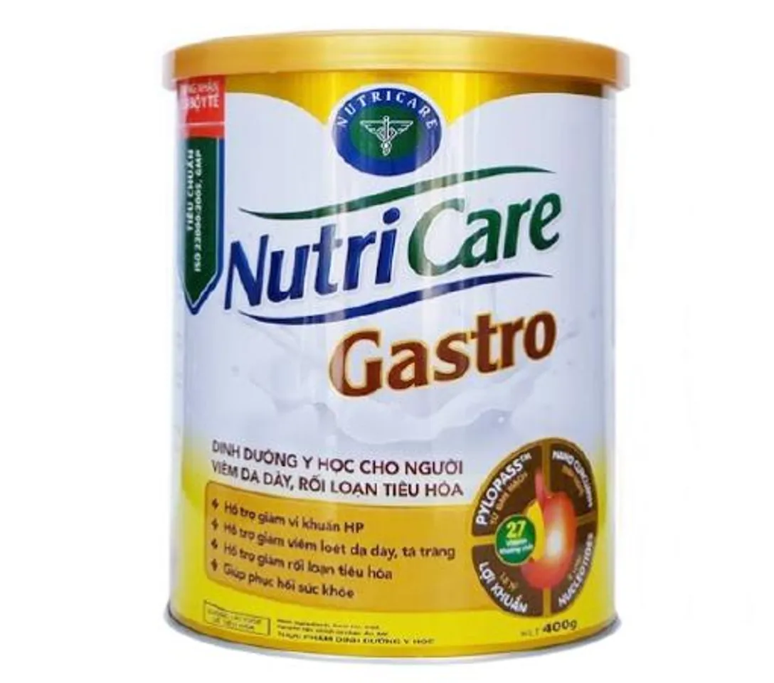 Sữa Nutricare Gastro lành tính với sức khỏe của người dùng