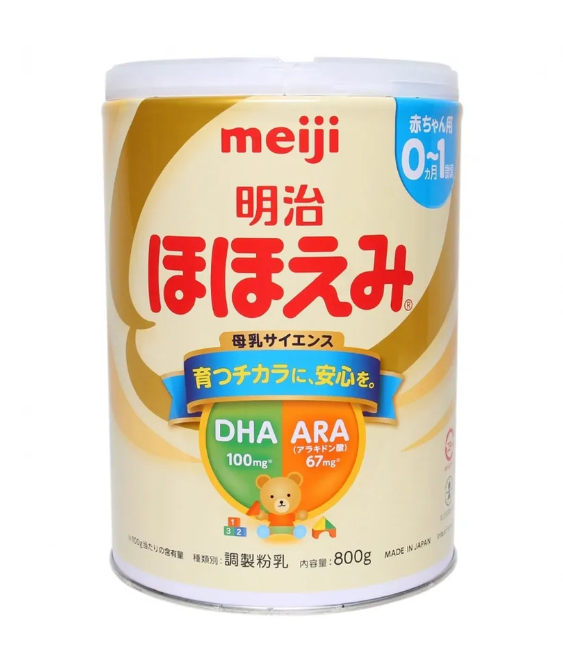 Sữa Meiji số 0 800g dành cho bé từ 0-1 tuổi mẫu mới
