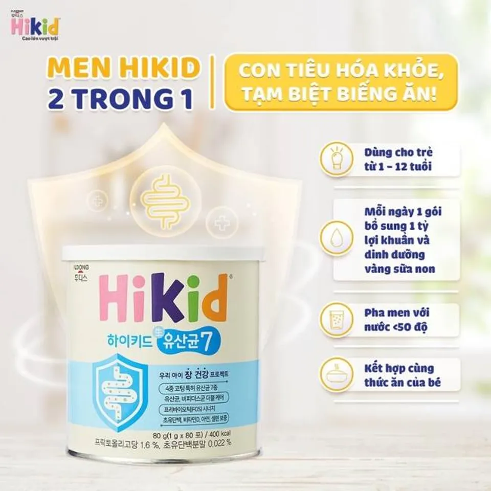 Sữa non Hikid ILdong 2in1 Nước Hàn mang đến bé nhỏ từ là một tuổi